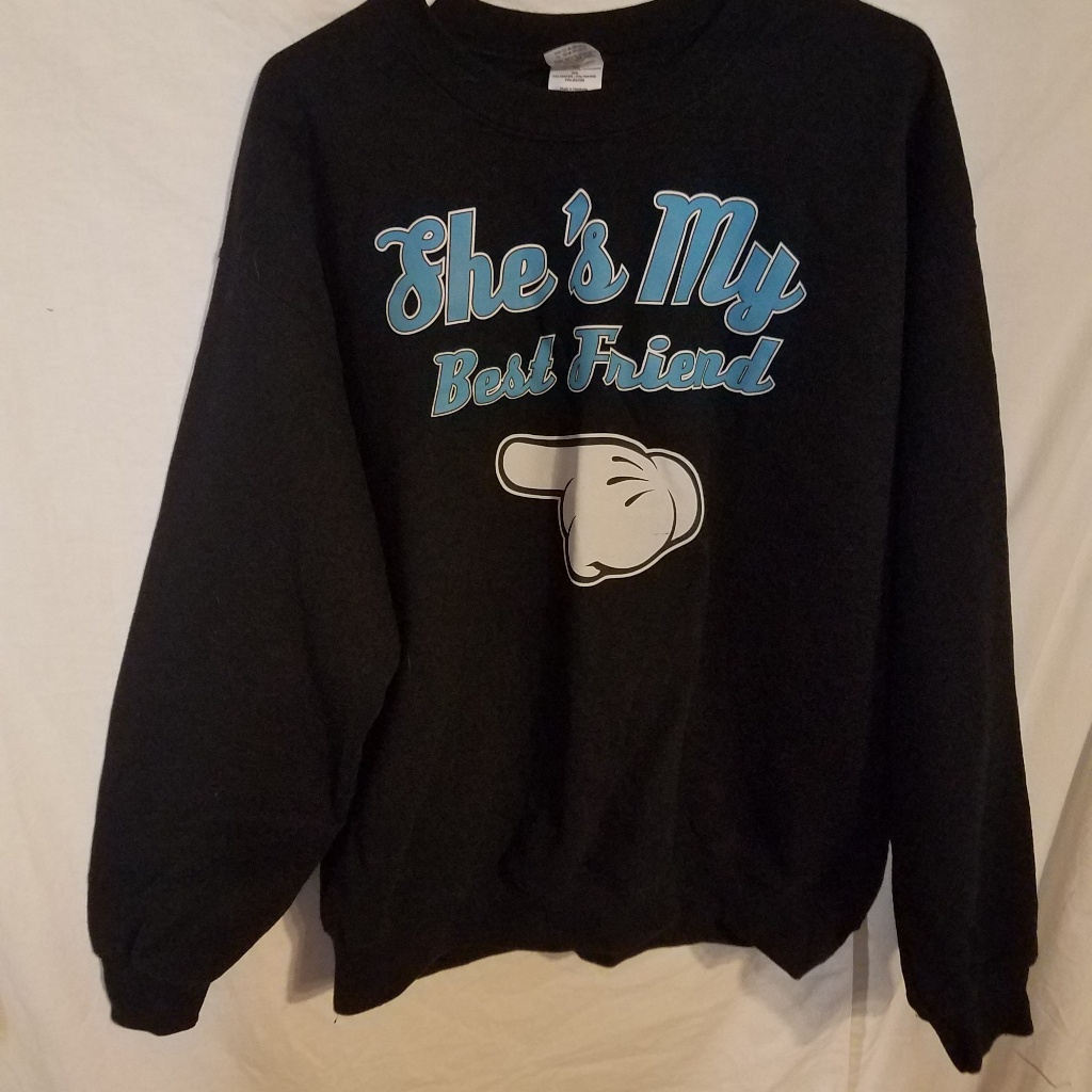 She's My Best Friend Sweater Size Large